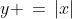 y \,=\,|x|