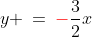 y \:=\:{\bf{\color{red}-}}\frac{3}{2}x