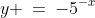y \:=\:-5^{-x}