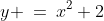 y \:=\:x^2+2