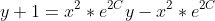 y+1=x^2*e^{2C}y-x^2*e^{2C}