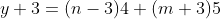 y+3=(n-3)4+(m+3)5