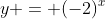 y = (-2)^x