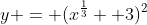 y = (x^{\frac{1}{3}} +3)^2