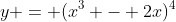 y = (x^3 - 2x)^4