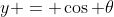y = \cos \theta