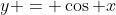 y = \cos x