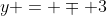 y = \mp 3