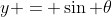 y = \sin \theta