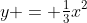y = \tfrac{1}{3}x^2