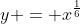 y = {x}^{\frac16}