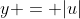 y = |u|