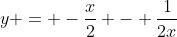 y = -\frac{x}{2} - \frac{1}{2x}