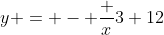 y = - \frac {x}{3}+12