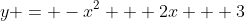y = -x^2 + 2x + 3