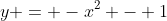 y = -x^2 - 1