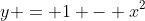 y = 1 - x^2