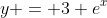 y = 3+e^x