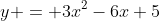 y = 3x^2-6x+5