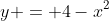 y = 4-x^2
