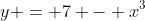 y = 7 - x^3