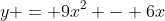 y = 9x^2 - 6x