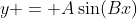 y = A\sin(Bx)