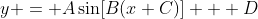 y = A\sin[B(x+C)] + D