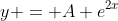 y = A e^{2x}