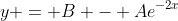 y = B - Ae^{-2x}