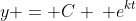 y = C \: e^{kt}