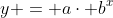 y = a\cdot b^x