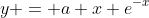y = a x e^{-x}