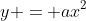 y = ax^2