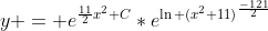 y = e^{\frac{11}{2}x^2+C}*e^{\ln (x^2+11)^\frac{-121}{2}}