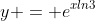 y = e^{xln3}