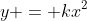 y = kx^2
