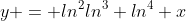 y = ln^2ln^3 ln^4 x