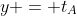 y = t_A