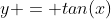 y = tan(x)