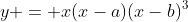 y = x(x-a)(x-b)^3