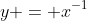 y = x^{-1}