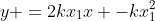 y =2kx_1x -kx_1^2