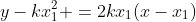 y-kx_1^2 =2kx_1(x-x_1)