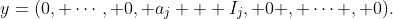 y=(0, \cdots, 0, a_j + I_j, 0 , \cdots , 0).