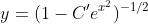y=(1-C'e^{x^2})^{-1/2}