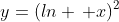 y=(ln \, x)^2