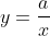 y=\frac{a}{x}