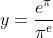 y=\frac{e^{\pi}}{\pi^{e}}