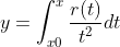 y=\int_x_0^x\frac{r(t)}{t^2}dt